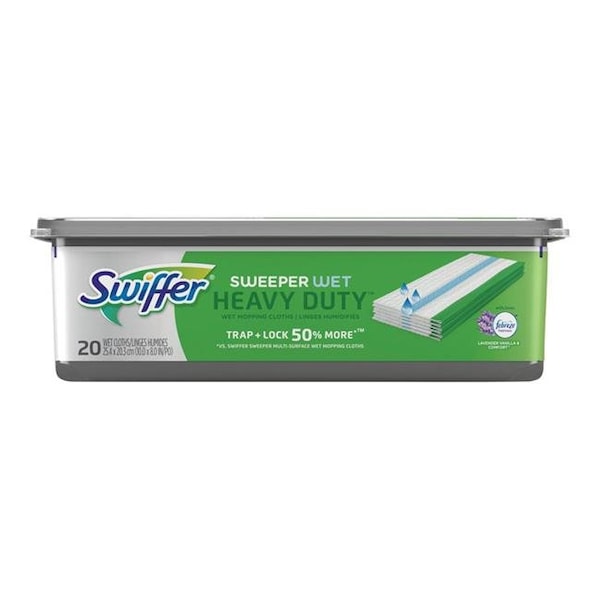 Swiffer Swiffer 1899947 SweeperWet Heavy Duty 10 x 8 in. Cloth Refill Pad; 20 Count 1899947 - main